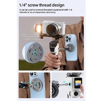 Universal Magnetic Phone Holder for Tripod and Magic Arm - Black thumbnail