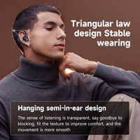 Wireless Half In-ear Sports Earphones - Black thumbnail