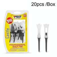 20-pack Golf Ball Tee Holder for Competition - 83mm Spike Balls - Black thumbnail