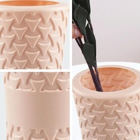 Hydroponic Drop-resistant Flower Vase for Dry and Wet Arrangements - Pink thumbnail