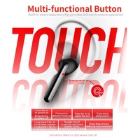 Waterproof Wireless Bluetooth Earphones - Stereo 5.0 - Black thumbnail