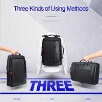 Large Capacity Business Laptop Backpack with Usb Port - Breathable & Stylish Black 30x15x44cm thumbnail