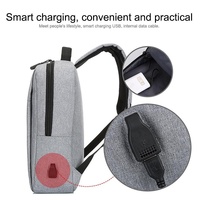 15.6 Laptop Backpack with Usb Charging - Waterproof Oxford Cloth Large Capacity - Black thumbnail