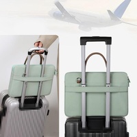 13-13.3 Inch Laptop Bag Crossbody Briefcase in Oxford Cloth - Gray - 14 - 14.6 Inch thumbnail