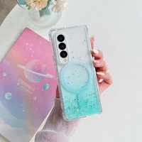 Sparkle Tpu Case for Samsung Galaxy z Fold 4 with Magsafe - Green thumbnail