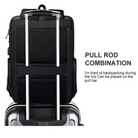 Waterproof Laptop Backpack with Usb Interface for 15 Laptops - Black thumbnail