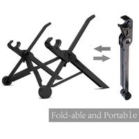 Adjustable Foldable Laptop Stand - Portable Desk Holder thumbnail