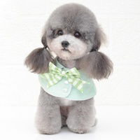 Pet Accessories Dog Small Shawl Bib Saliva Towel Triangle Scarf - Size L - Light Pink thumbnail