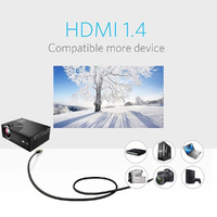 Smart Projector 1800 Lumens 720P / 1080P Hd Hdmi / Usb / Vga / Av / Sd - Black thumbnail