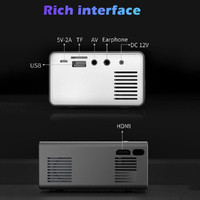Portable Multimedia Game Projector - 25 Lumens - Yellow thumbnail
