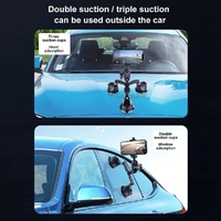 Single Suction Cup Arm Phone Mount with Connecting Rod thumbnail