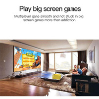 Portable Mini Led Home Theater Projector - 15 Ansi Lumens 1920X1080P - Black White thumbnail