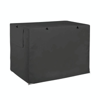 Outdoor Pet Cage Cover - Oxford Cloth Dustproof Rainproof Sunscreen - 124.5x79x84cm - Black thumbnail