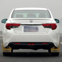 Premium Heavy Duty Molded Splash Front And Rear Mud Flaps Fender Guard Medium Size Random Pattern Delivery - Black thumbnail