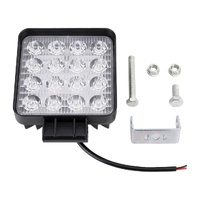 48W 4000Lm 16 Led White Light Condenser Engineering Lamp / Waterproof Ip67 Suvs Light Dc 10 - 30V Black thumbnail