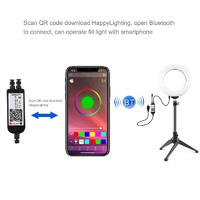 6.2 Rgbw Led Ring Light with Tripod and Remote Control thumbnail