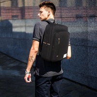 Versatile Oxford Laptop Backpack - Fits 15.6 Macbook Samsung Sony Dell Alienware Chuwi Asus Hp - Black thumbnail