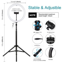 11.8 Rgbw Led Ring Light Kit with Mount & Remote thumbnail
