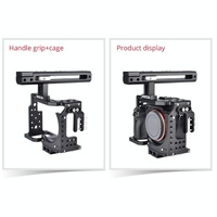 Handle Video Camera Cage Stabilizer For Sony A7K / A72 / A73 / A7S2 / A7R3 / A7R2 / A7X Black thumbnail