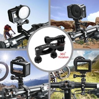 Universal Bike Handlebar Mount for Gopro Hero12 - 360 Degree Rotation thumbnail