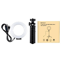 Usb 3 Modes Dimmable Led Ring Light & Pocket Tripod Kit with Cold Shoe Ball Head - 4.7 Inch Diameter thumbnail