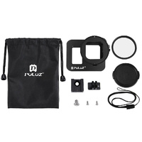 Aluminum Alloy Protective Cage with Insurance Frame and 52mm Uv Lens for Gopro Hero8 thumbnail
