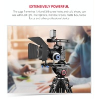Video Camera Cage Stabilizer For Nikon Z6 / Z7 - Black thumbnail