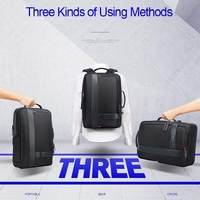 Large Capacity Business Laptop Backpack with Usb - Breathable Black 29x16x44cm thumbnail