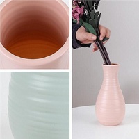 Creative Desktop Flower Vase - Modern Plastic Decoration - Blue thumbnail