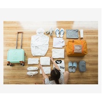 Waterproof Travel Bag for Women and Unisex Luggage - Large Capacity - Grey thumbnail