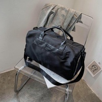 Large Sports Bag with Separate Shoe Compartment - Black thumbnail