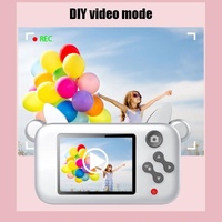 Mini Cartoon Digital Camera for Kids with Wifi - Brown thumbnail