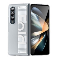 Silicone Wristband Foldable Phone Case for Samsung Galaxy z Fold 4 - Matte Clear thumbnail