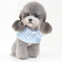 Pet Accessories Dog Small Shawl Bib Saliva Towel Triangle Scarf - Size S - Light Yellow thumbnail
