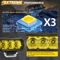 40W 9V - 30V 5 Inch Waterproof 3 - Eye Headlight - Floodlight White Light thumbnail