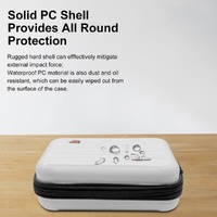 Waterproof Hard Shell Storage Bag for Amagisn - Compact Size - Pearl White thumbnail