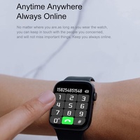 Waterproof Smart Watch With Colour Screen - 1 Inch - Blue thumbnail