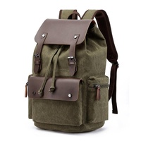 Student Canvas Backpack - Compact and Stylish - Navy thumbnail