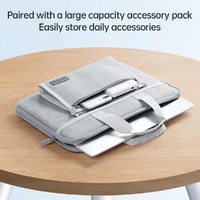 Portable Oxford Laptop Bag - Durable Fabric Multiple Colours - Black thumbnail