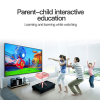 Mini Led Projector With Tripod Mount - Supports Av / Hdmi / Usb / Tf - 1080P Hd - Pink White thumbnail