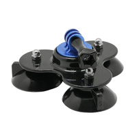Universal Suction Cup Mount for Action Cameras with Tripod and Handle - Dark Blue thumbnail
