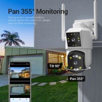2Mp Dual Lens Dual Screen Wifi Camera With Two-Way Voice & Motion Detection Cloud Storage Support thumbnail