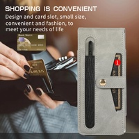 Leather Folding Phone Case for Samsung Galaxy z Fold 4 - Grey thumbnail