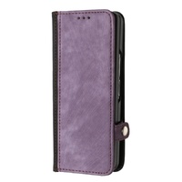 Leather Phone Case with Side Buckle for Samsung Galaxy z Fold 4 / 5g - Brown thumbnail