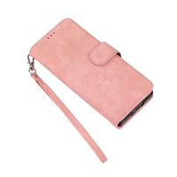 Samsung Galaxy z Fold 4 Leather Phone Case with Pen Slot - Horizontal Flip - Red thumbnail