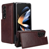 Full Coverage Double Buckle Phone Case for Samsung Galaxy z Fold 4 - Red thumbnail