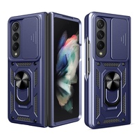 Samsung Galaxy z Fold 4 Tpu Pc Case with Sliding Camera Cover - Black thumbnail
