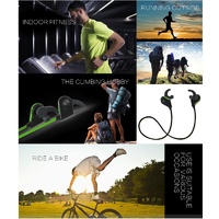 Wireless Bluetooth In-ear Headset with Magnetic Switch & Indicator Light - Green thumbnail