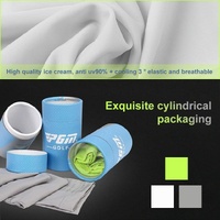 Breathable Golf Sunscreen Sleeve - Fluorescent Green - Grey thumbnail
