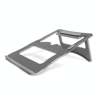 Portable Aluminum Laptop Stand - Simple & Stylish - Grey thumbnail
